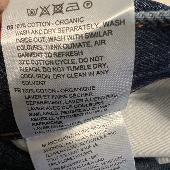 NWT TOTEME Slim Straight High Rise Regular Fit Denim Dark Vintage Wash Sz 27 - Picture 11 of 16